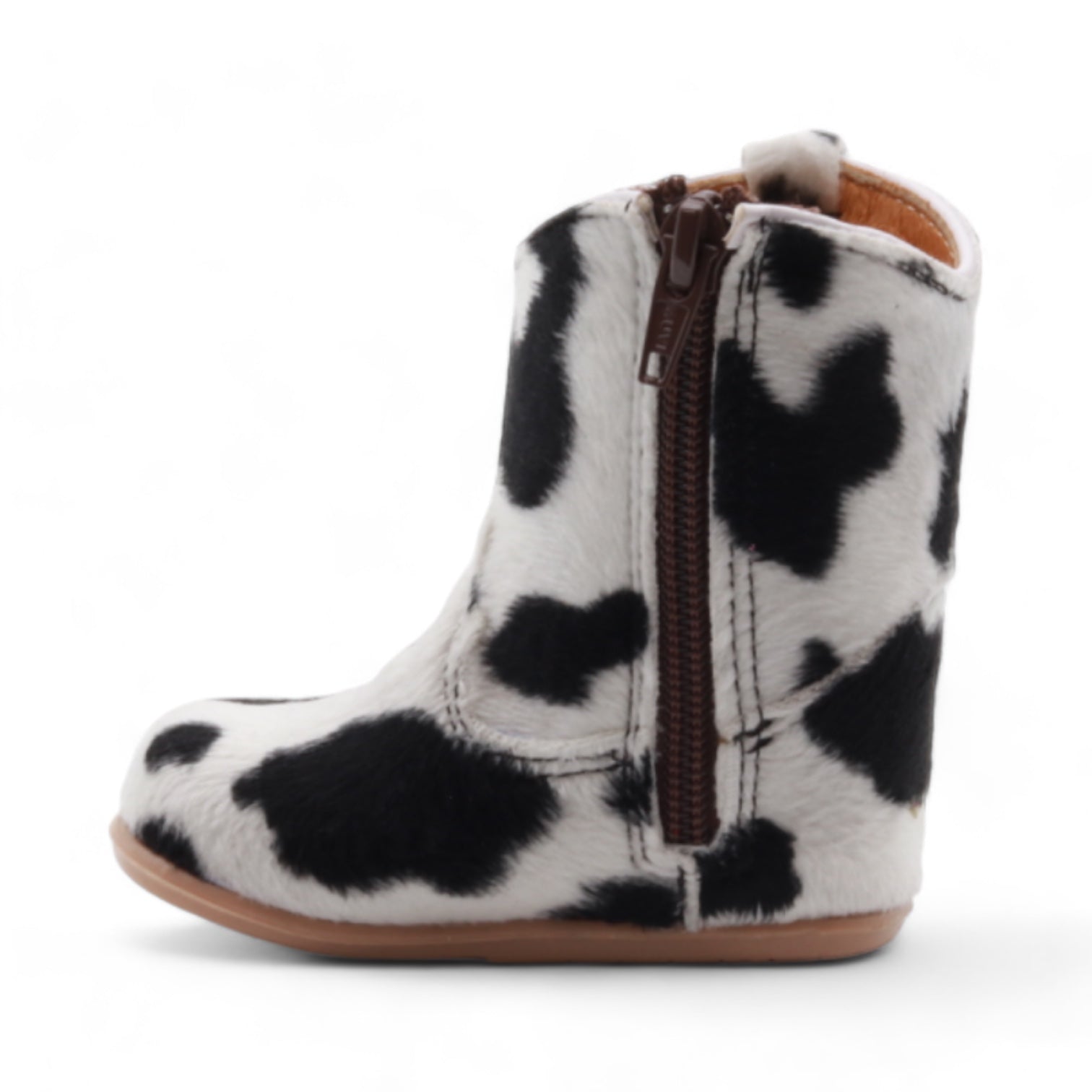 Beau Baby's Cow Print Leather Boots