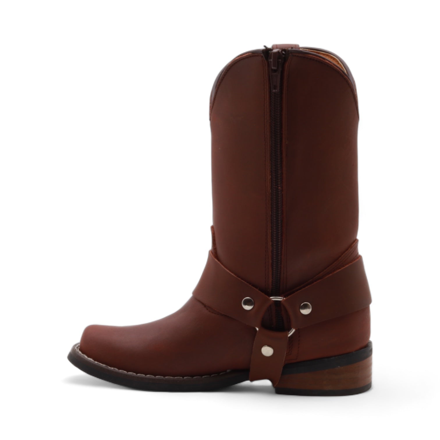 Bennett Juniors Brown Leather Boots