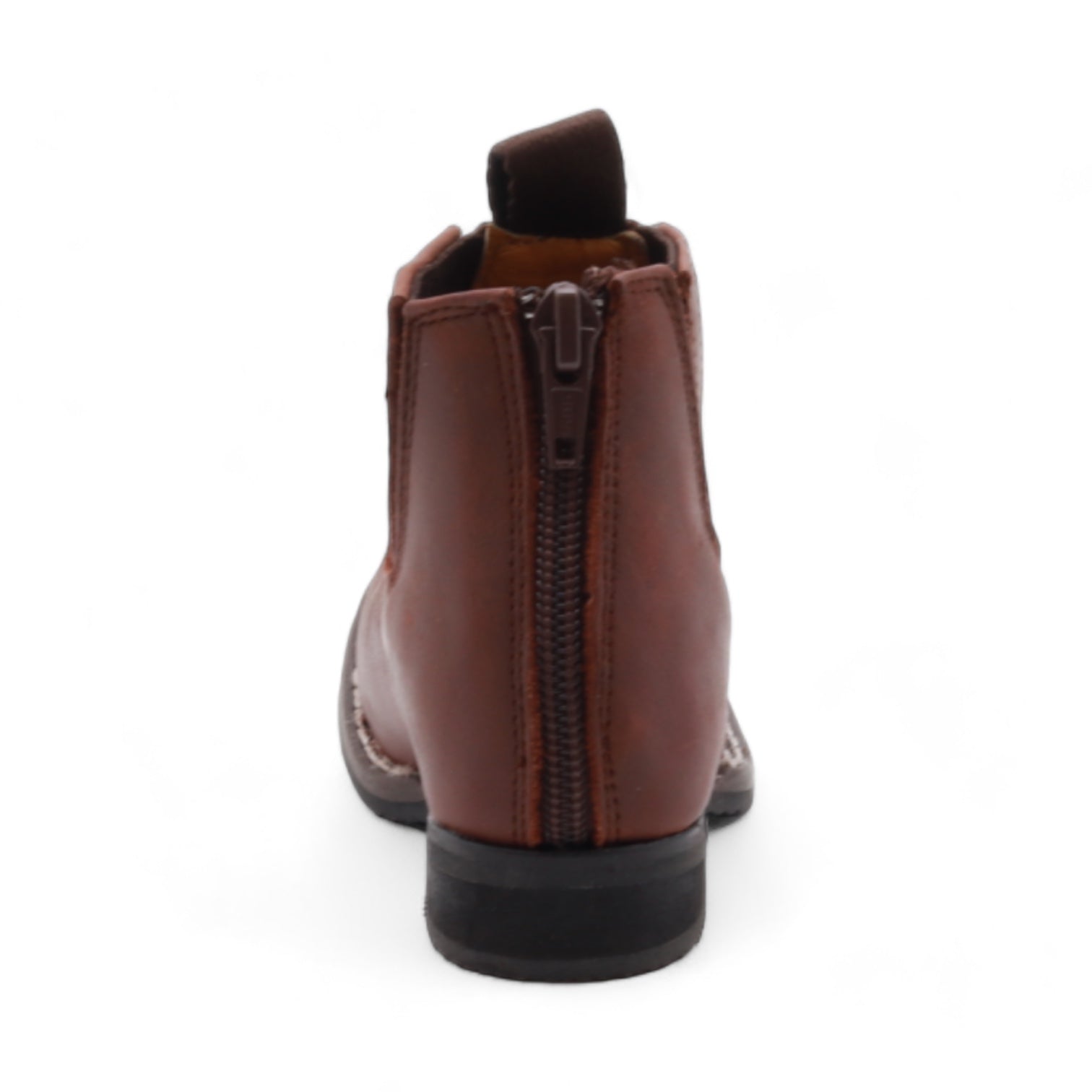 Evan Kids Brown Leather Short Boots