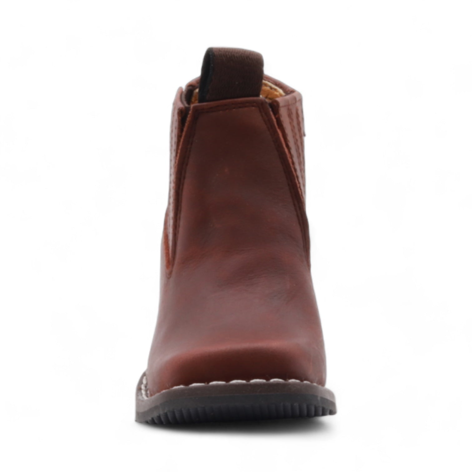 Evan Kids Brown Leather Short Boots