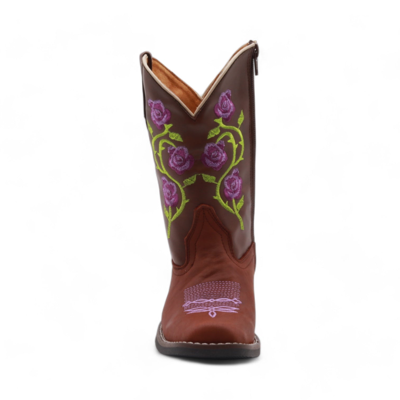 Abigail Juniors Brown Leather Boots