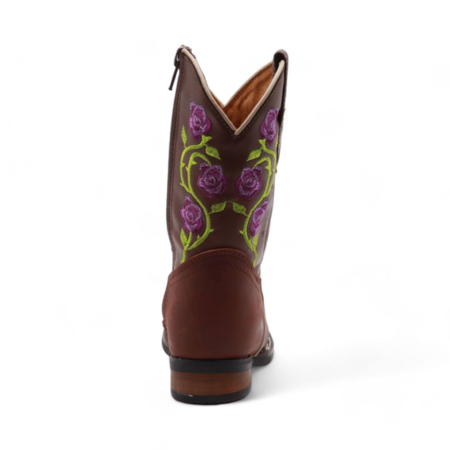 Abigail Kids Brown Leather Boots