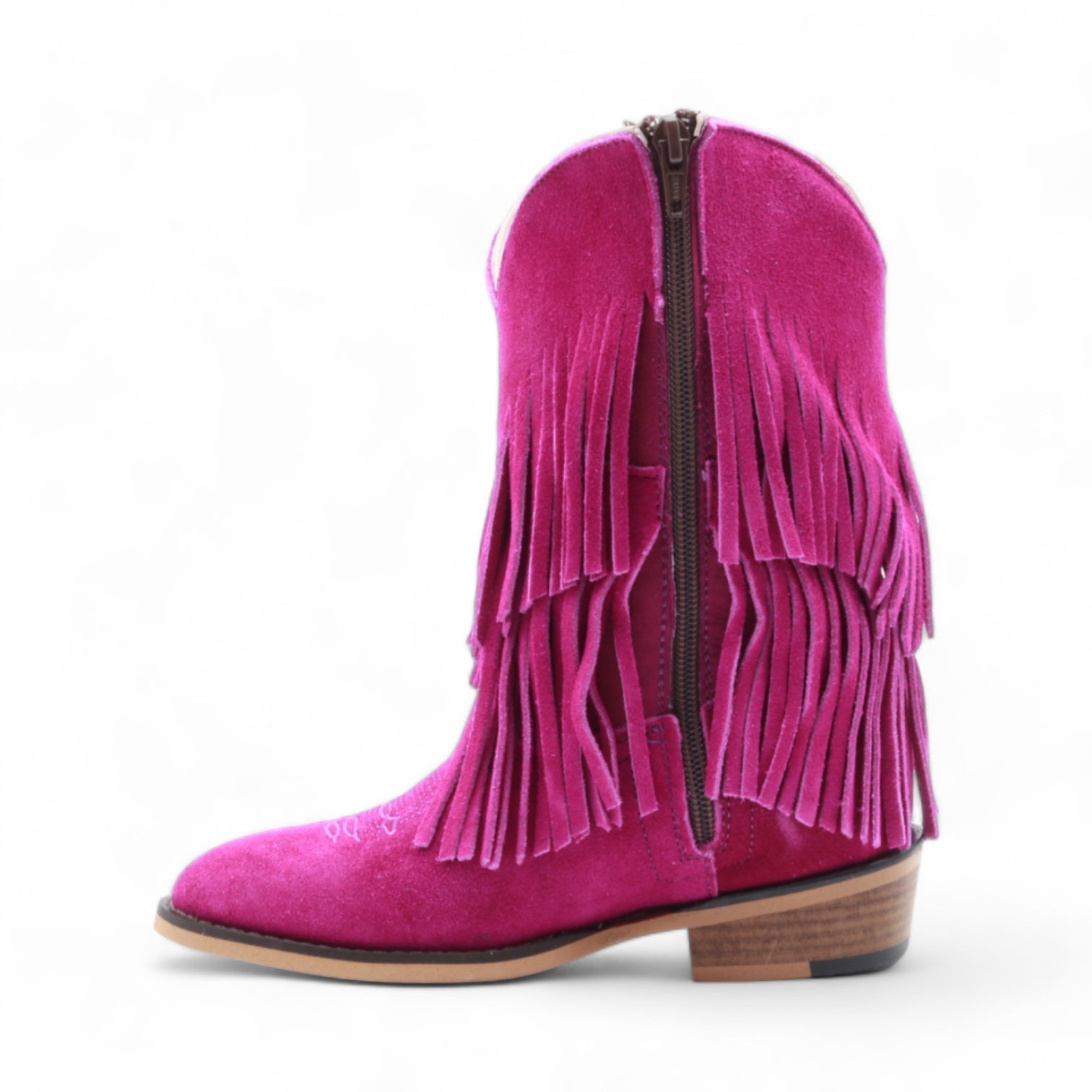 Ella Juniors Gardenia Suede Leather Boots