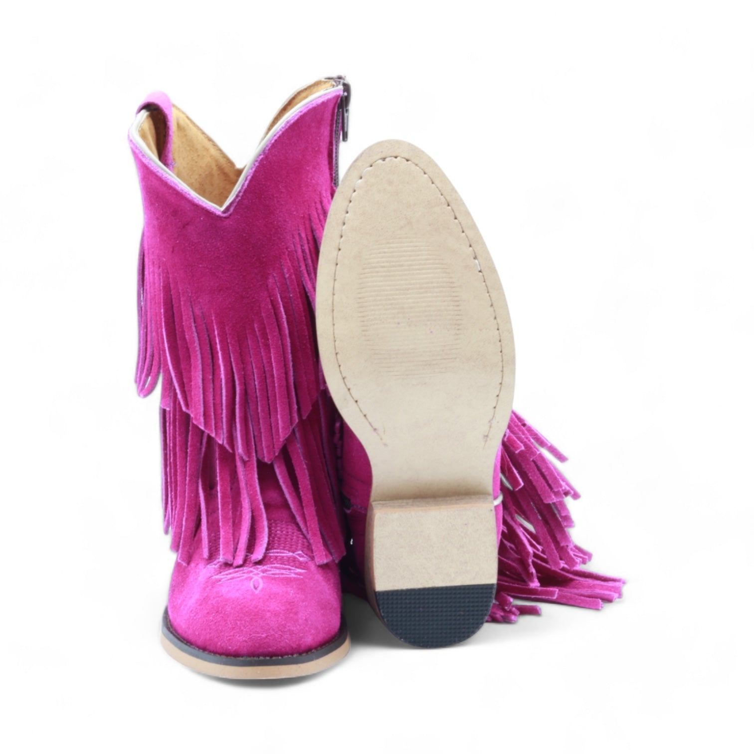 Ella Juniors Gardenia Suede Leather Boots