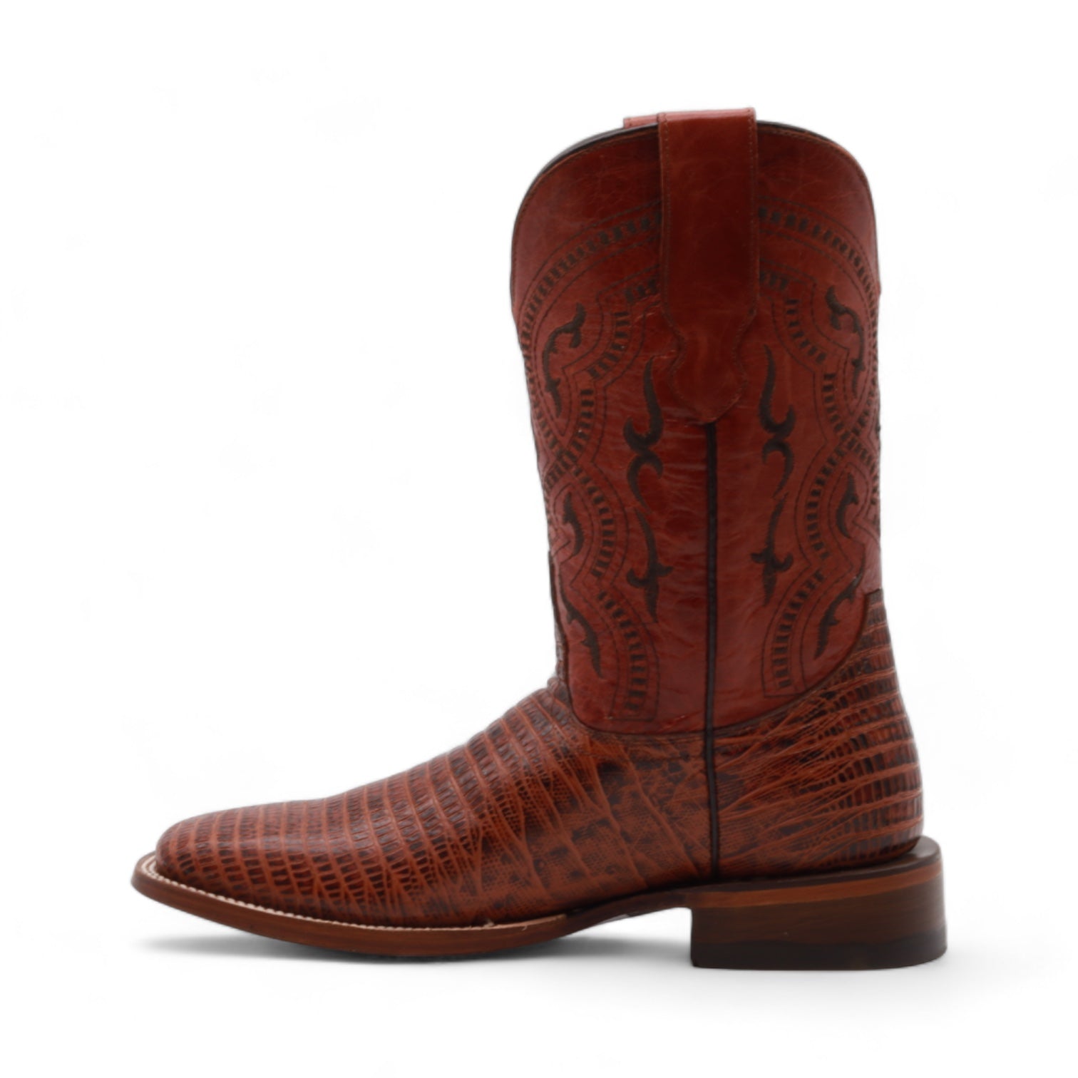 Minnesota Men's Shedron Lizard Print Leather Boots