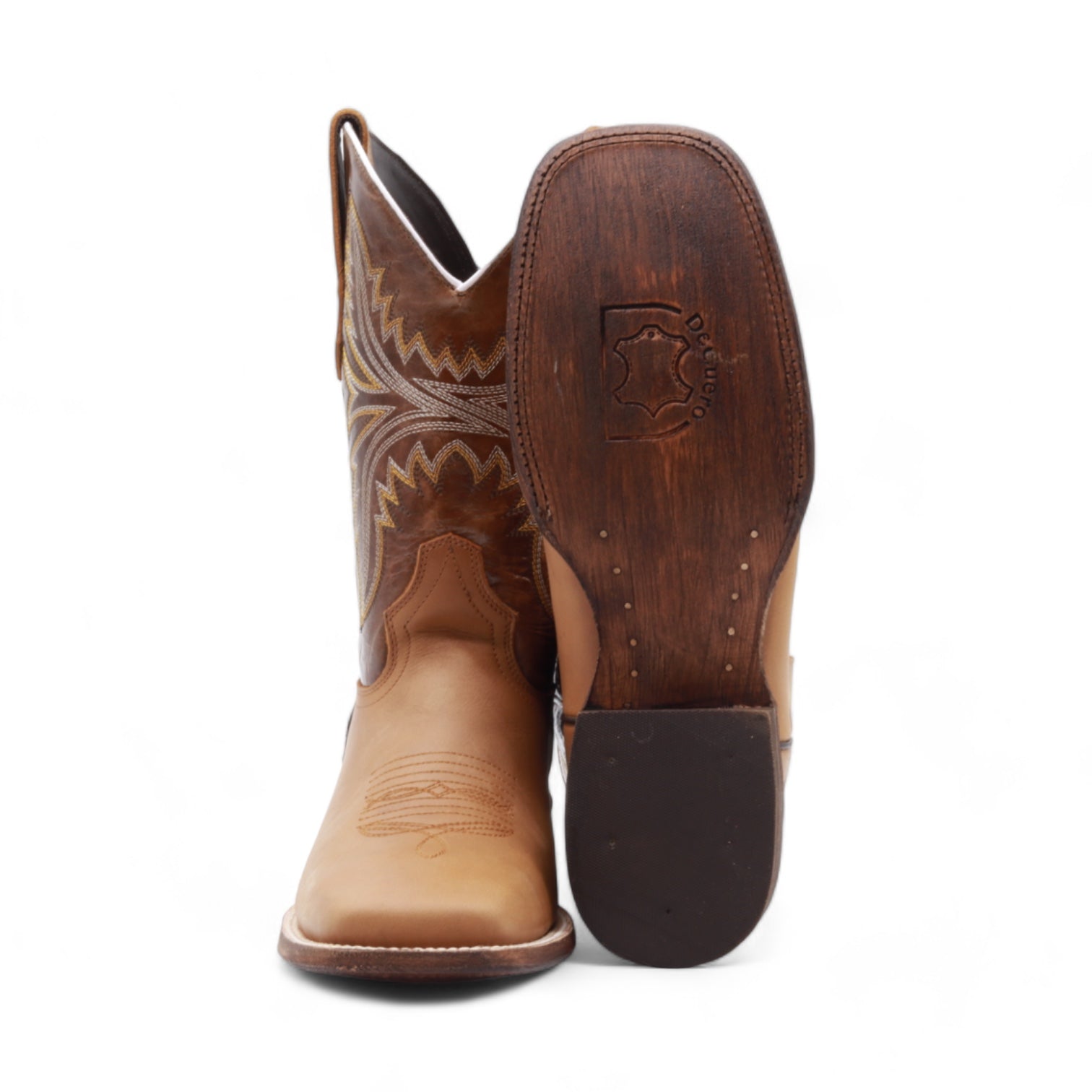 Texas Men's Camel Leather Boots