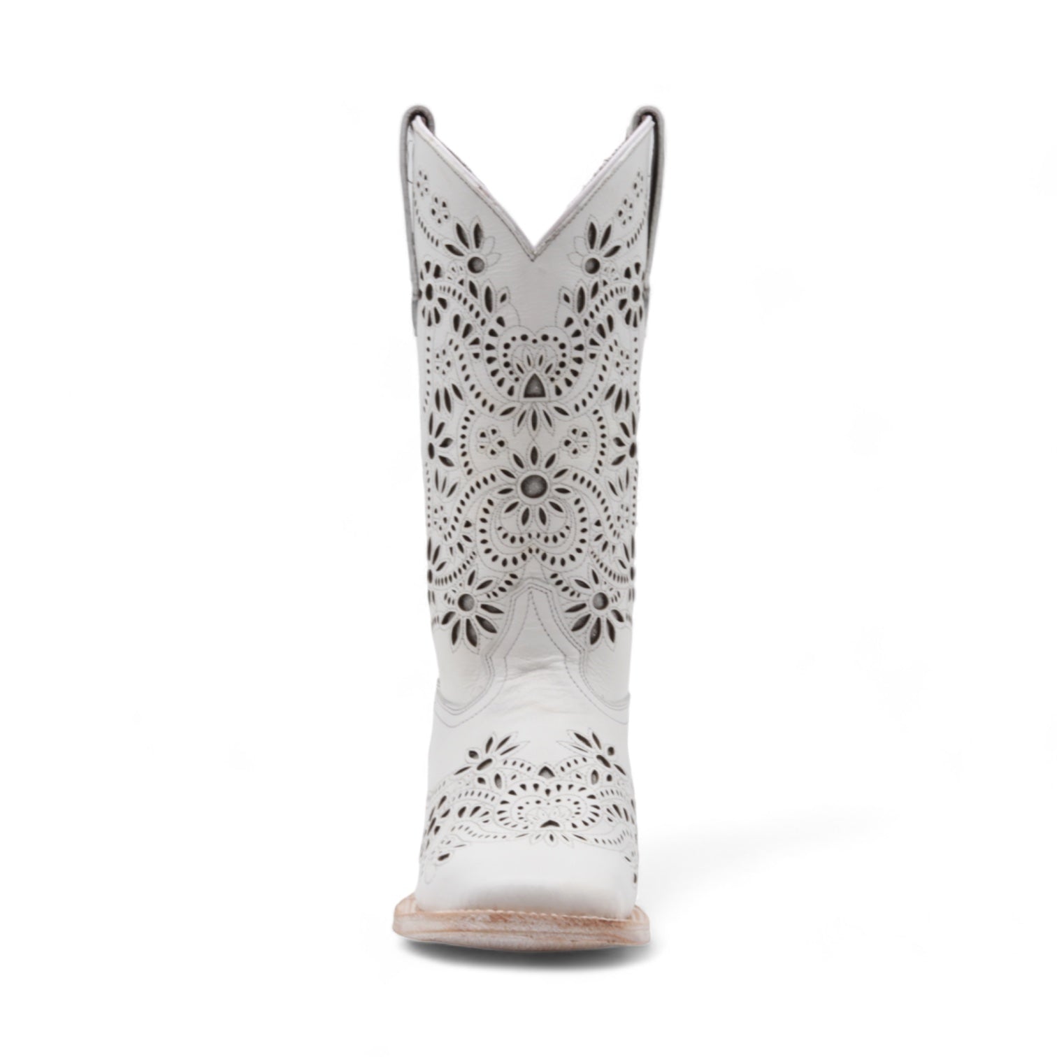 California Women's White Leather Boots