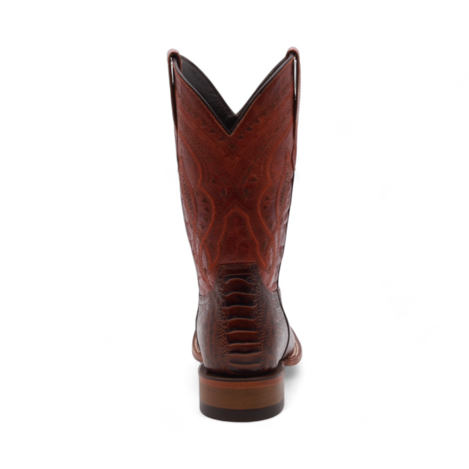 Oregon Men's Shedron Ostrich Leg Print Leather Boots