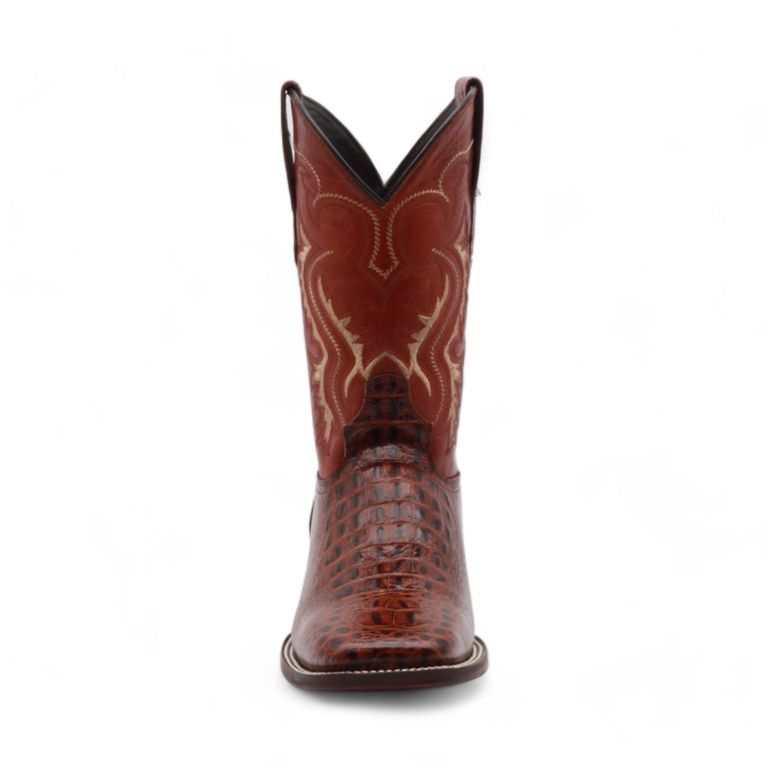 Illinois Men's Shedron Crocodile Print Leather Boots