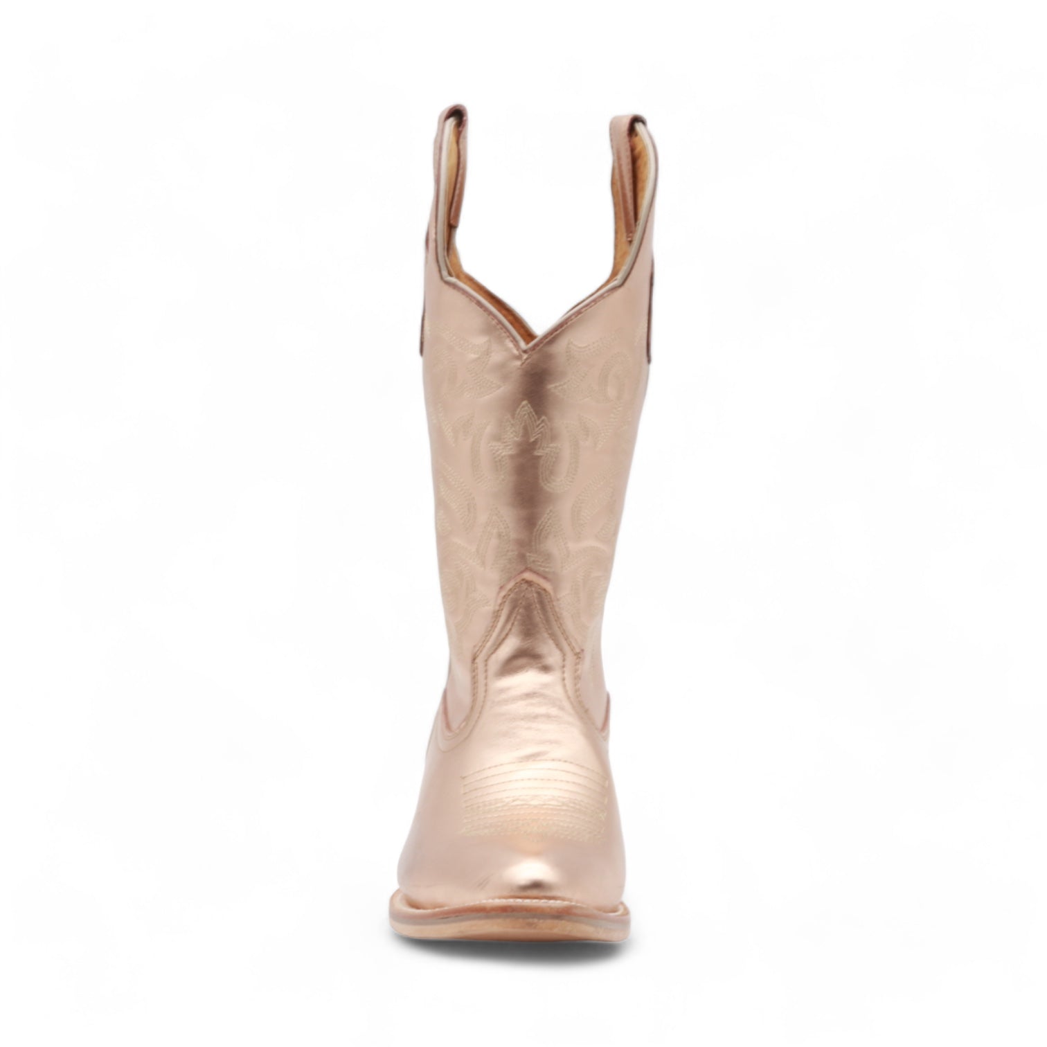 Sadie Women's Rose Gold Leather Boots