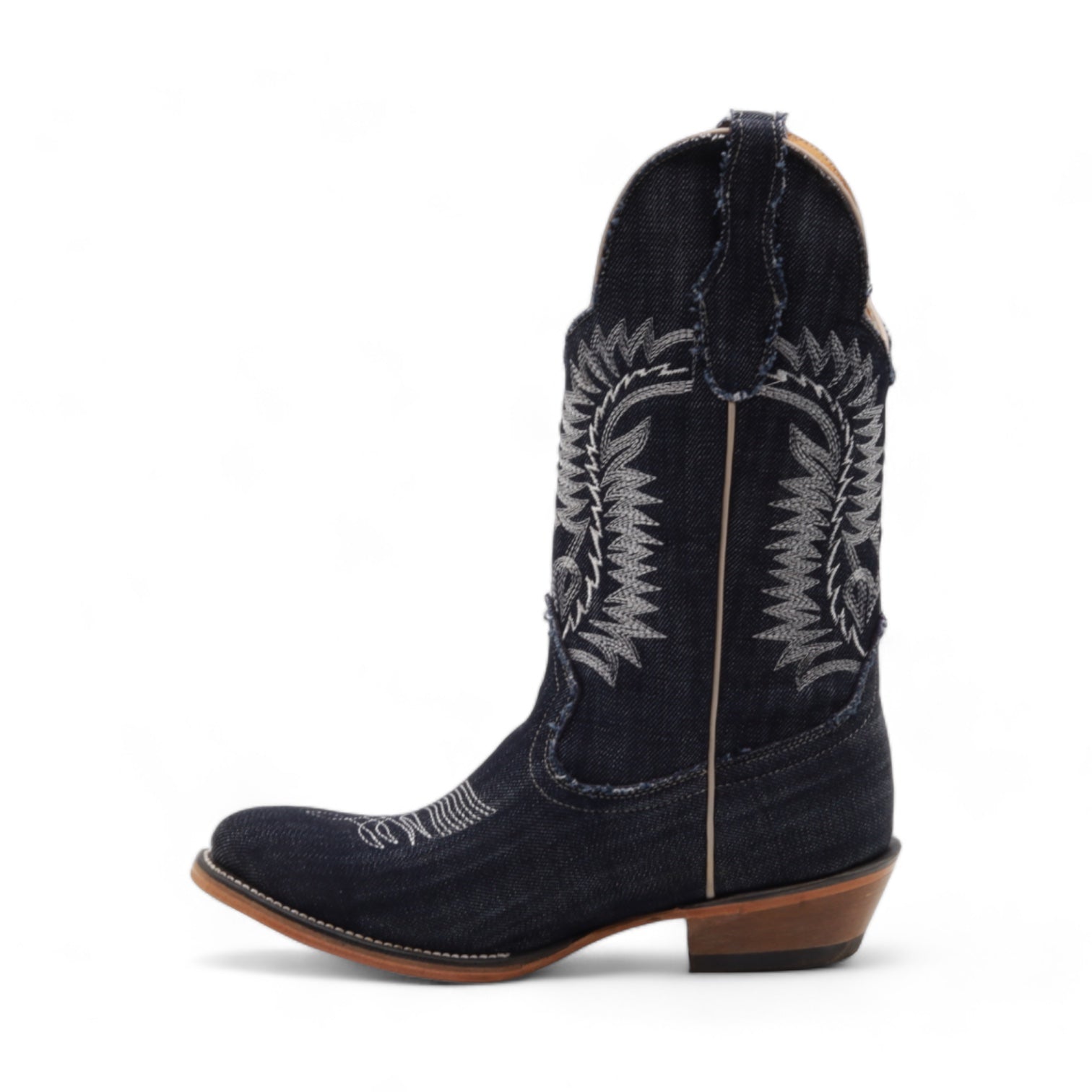 Sadie Women's Denim Leather Boots