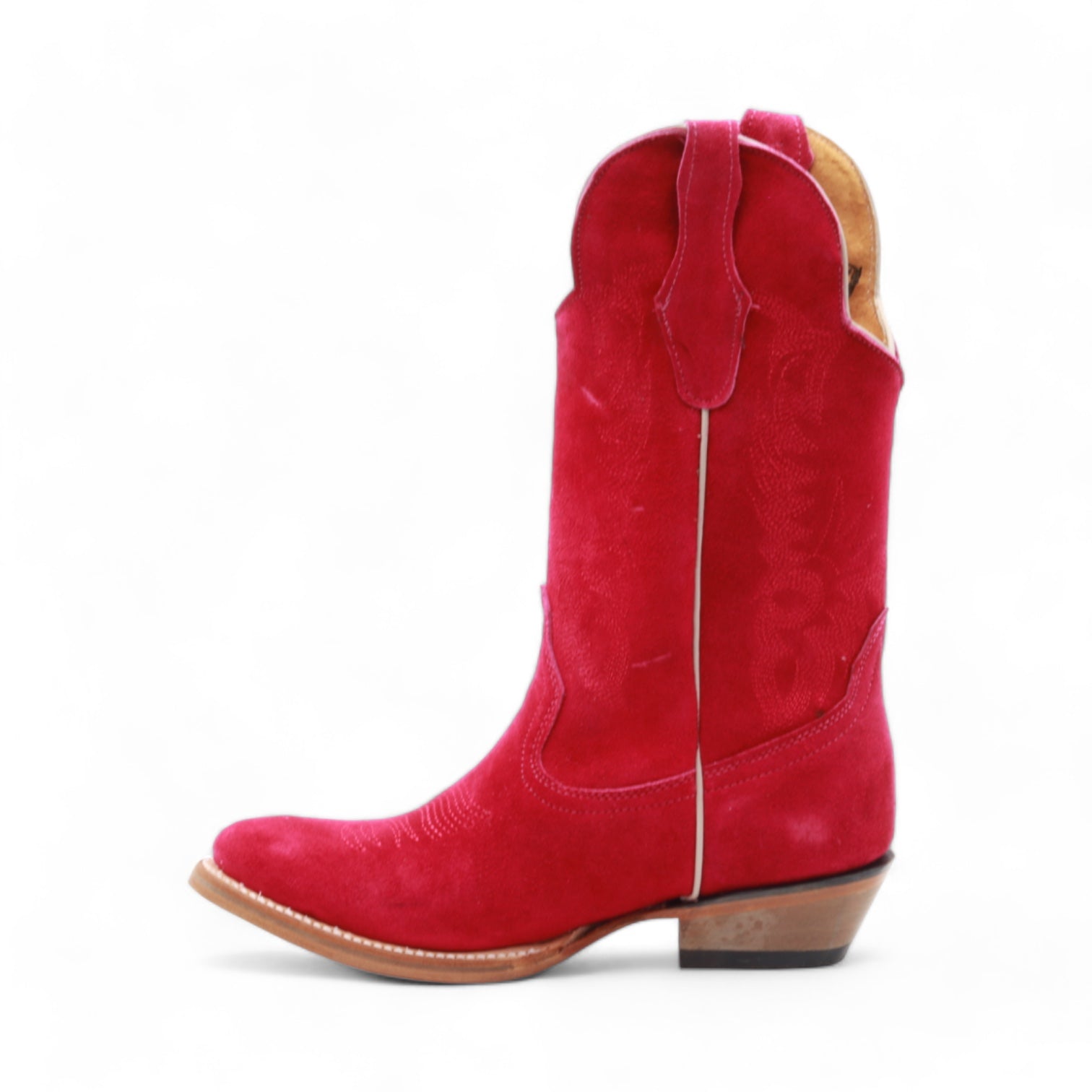 Ella Women's Fuchsia Suede Leather Boots