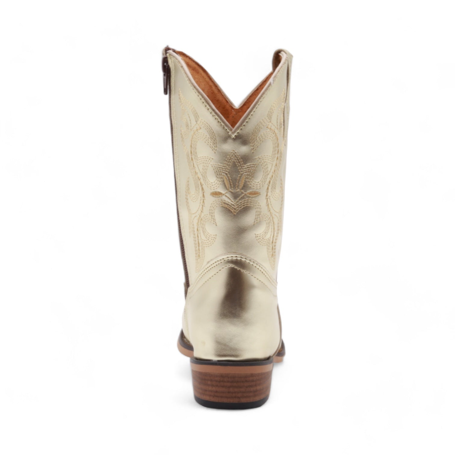 Sadie Juniors Gold Leather Boots