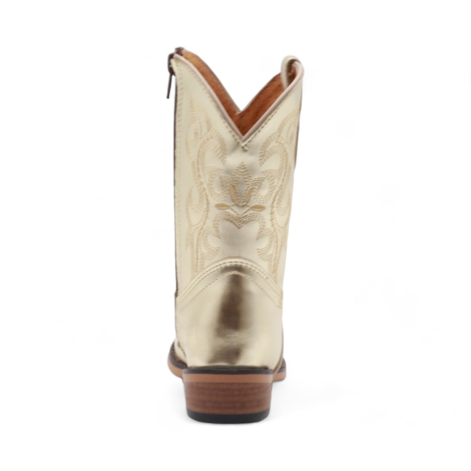 Sadie Kids Gold Leather Boots