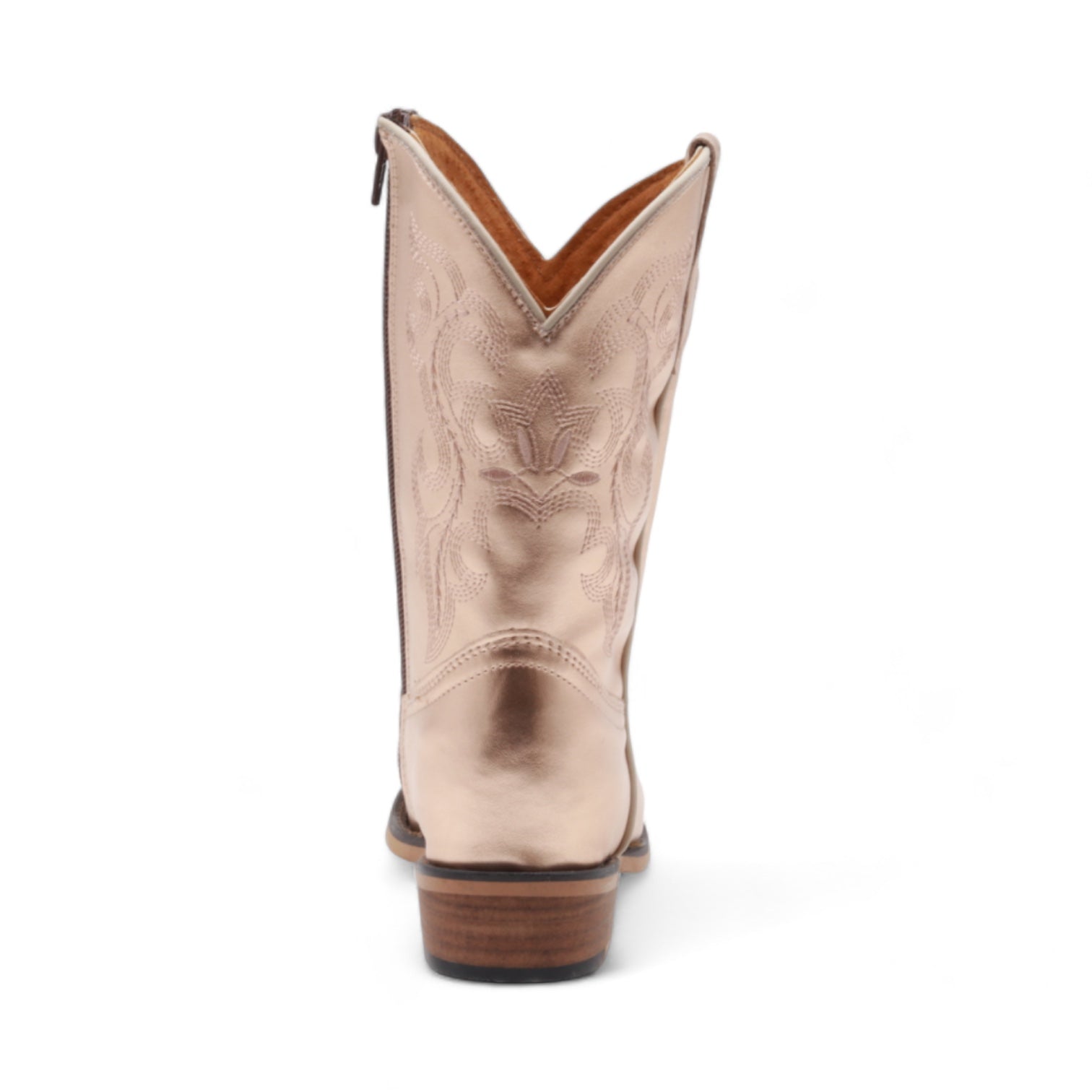 Sadie Juniors Rose Gold Leather Boots