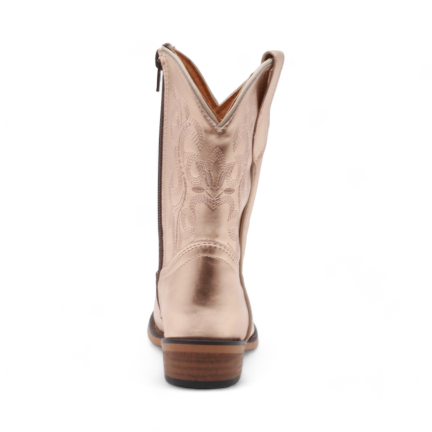 Sadie Kids Rose Gold Leather Boots