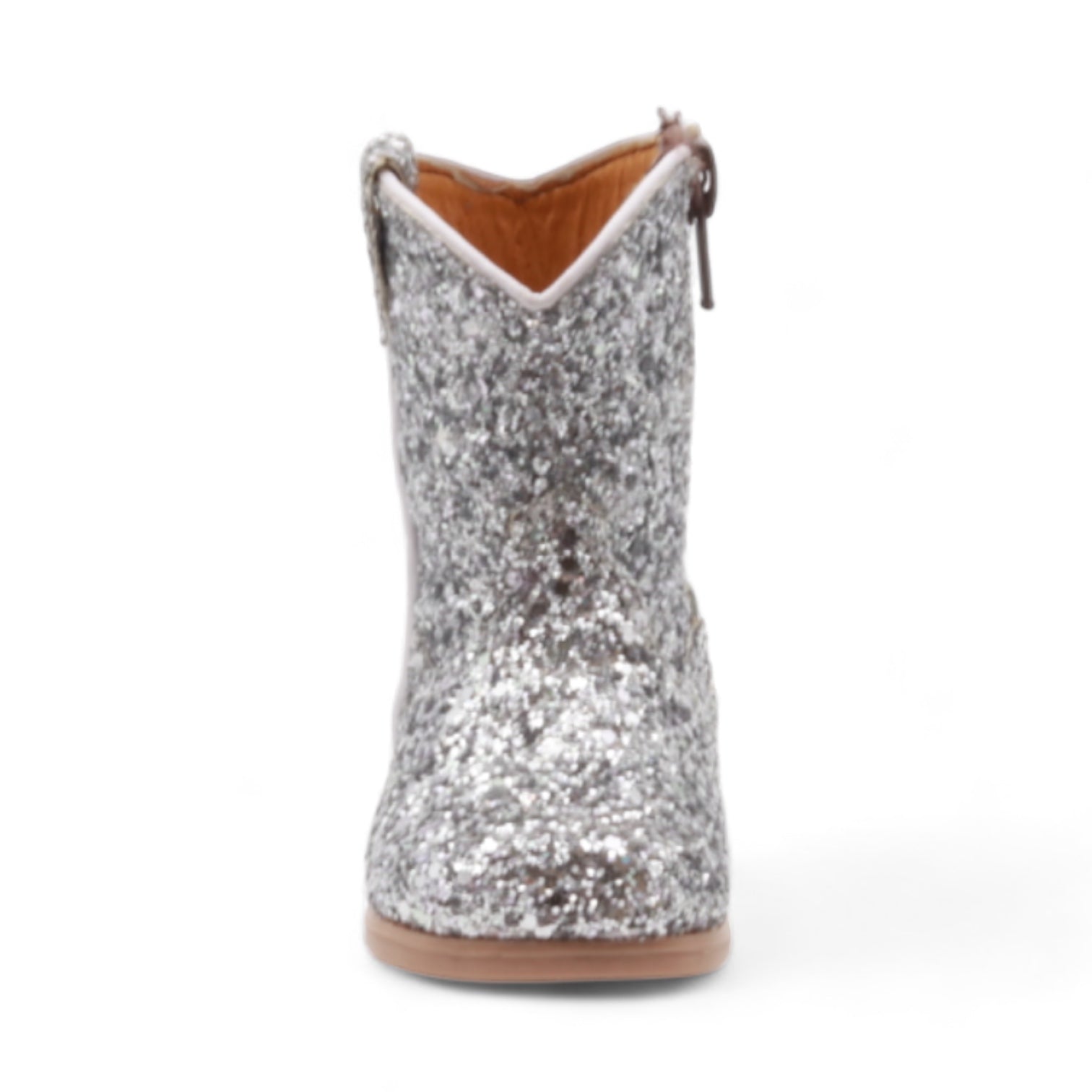 Annie Baby's Silver Glitter Leather Boots