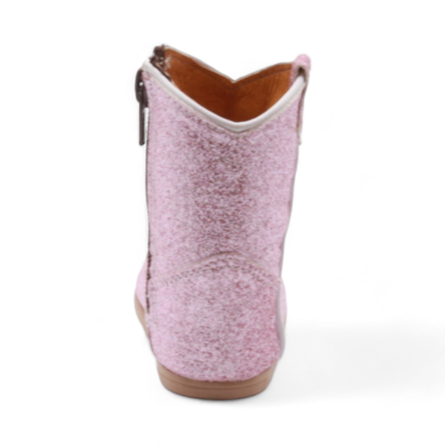 Annie Baby's Pink Glitter Leather Boots