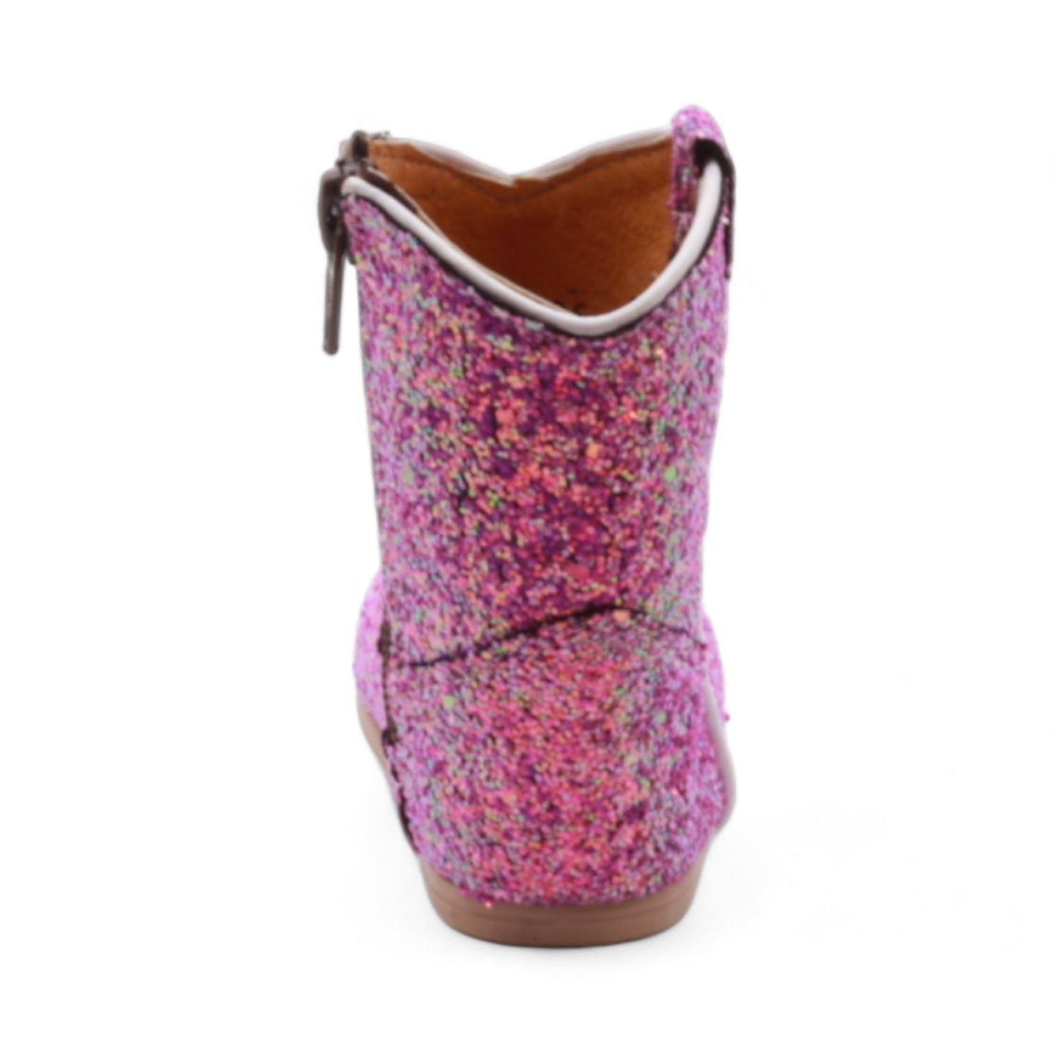 Annie Baby's Fuchsia Glitter Leather Boots