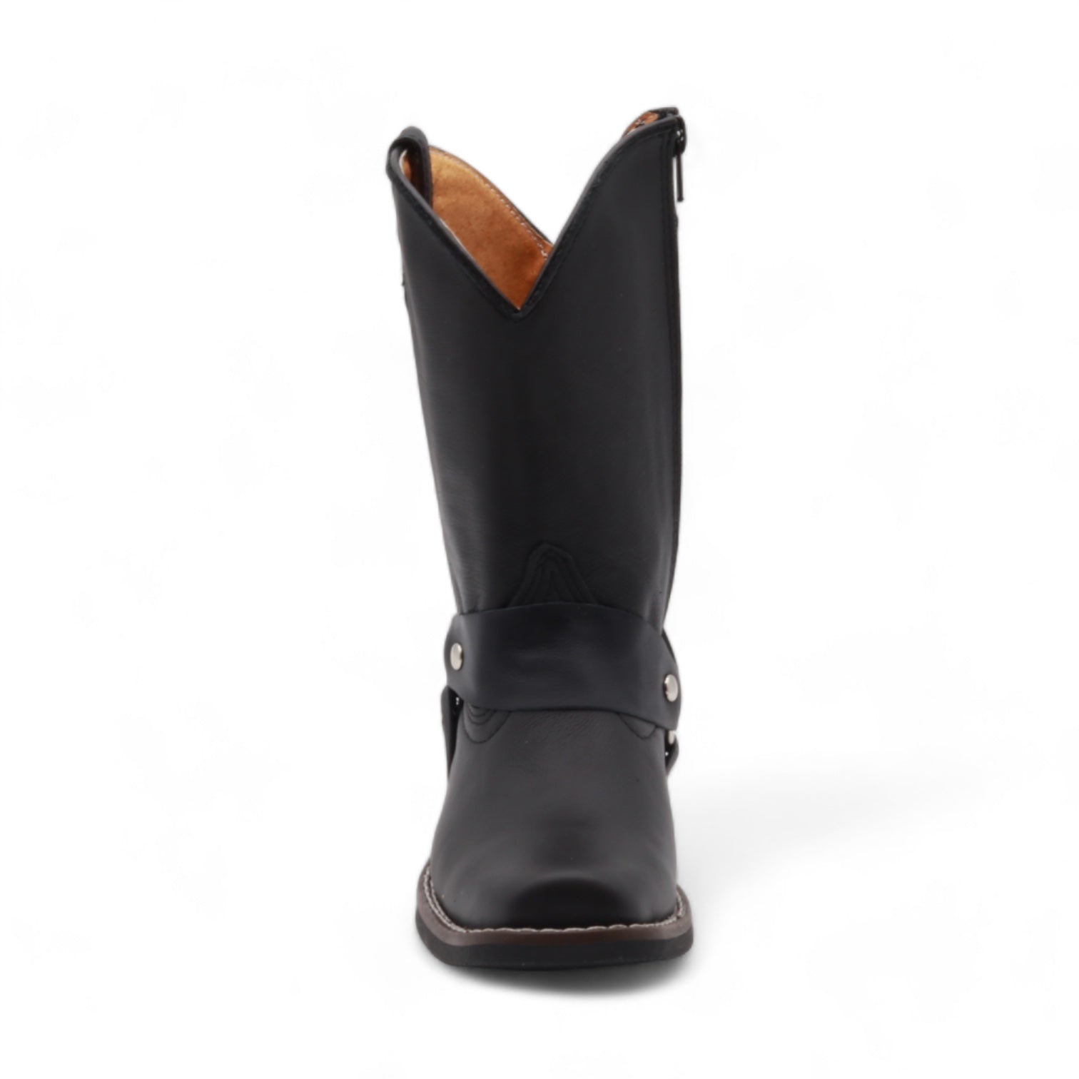 Bennett Juniors Black Leather Boots