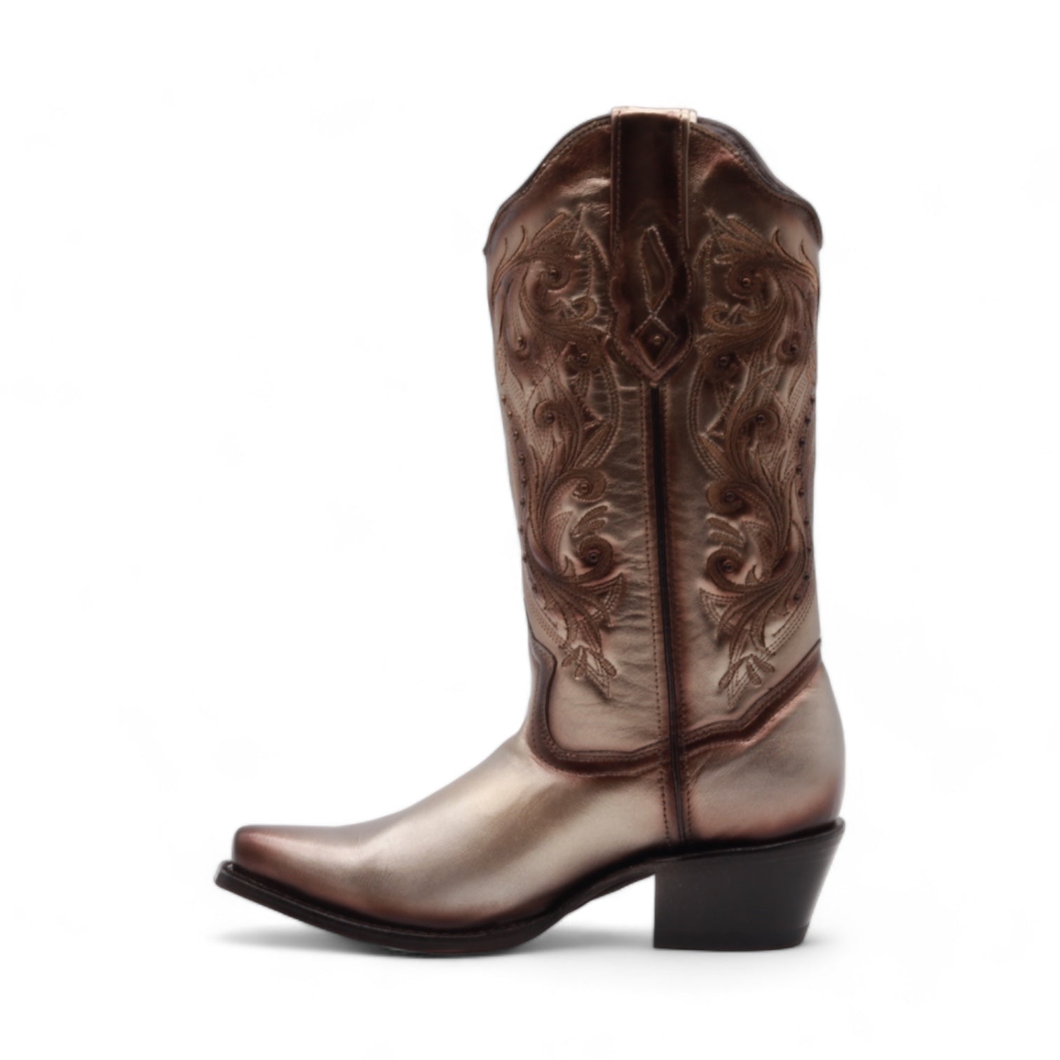 Madison Women's Gold Leather Boots