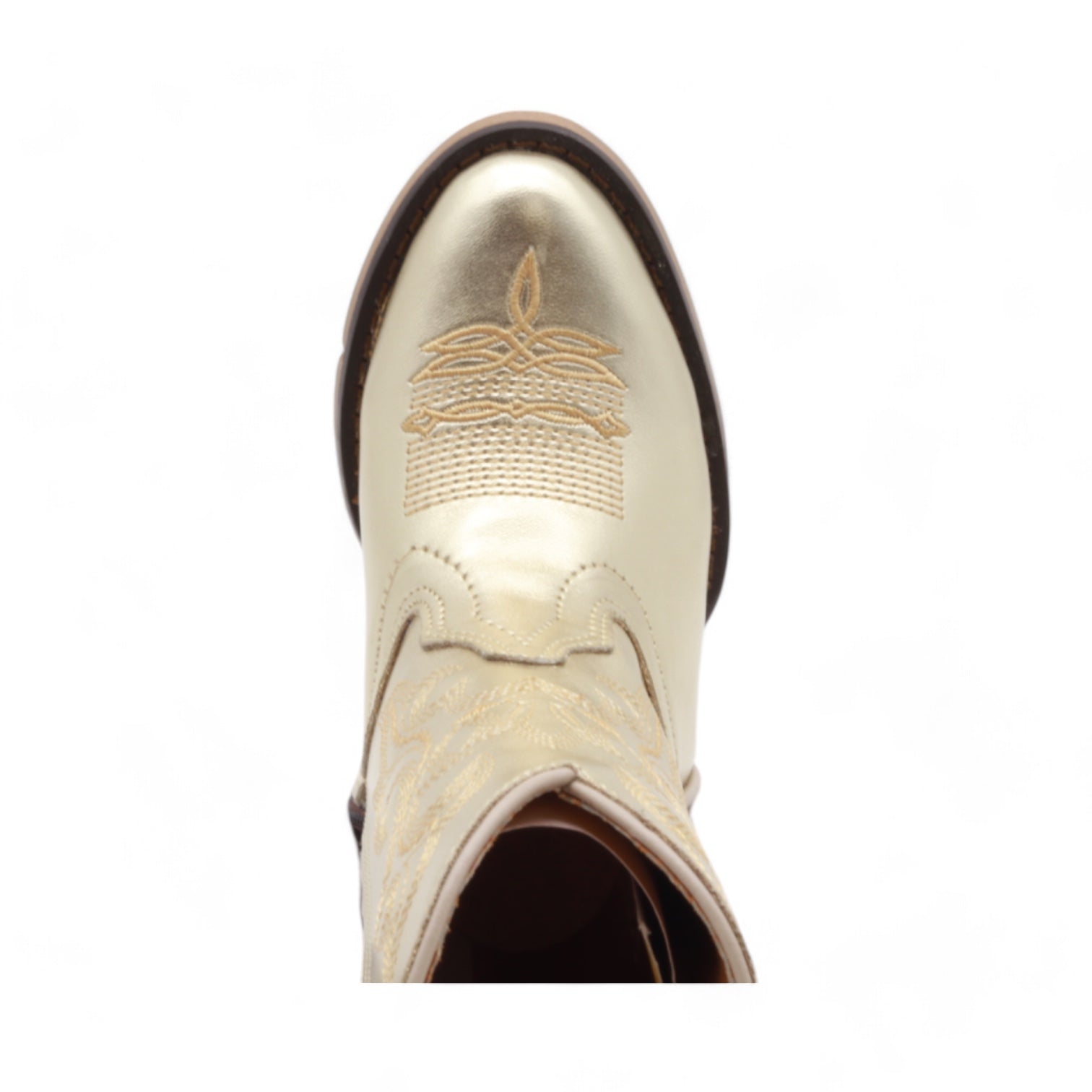 Sadie Kids Gold Leather Boots