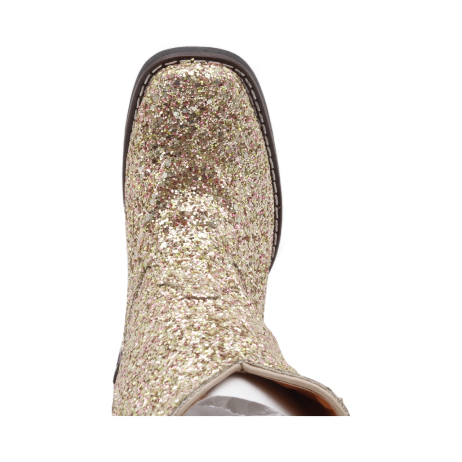 Annie Kids Gold Glitter Leather Boots