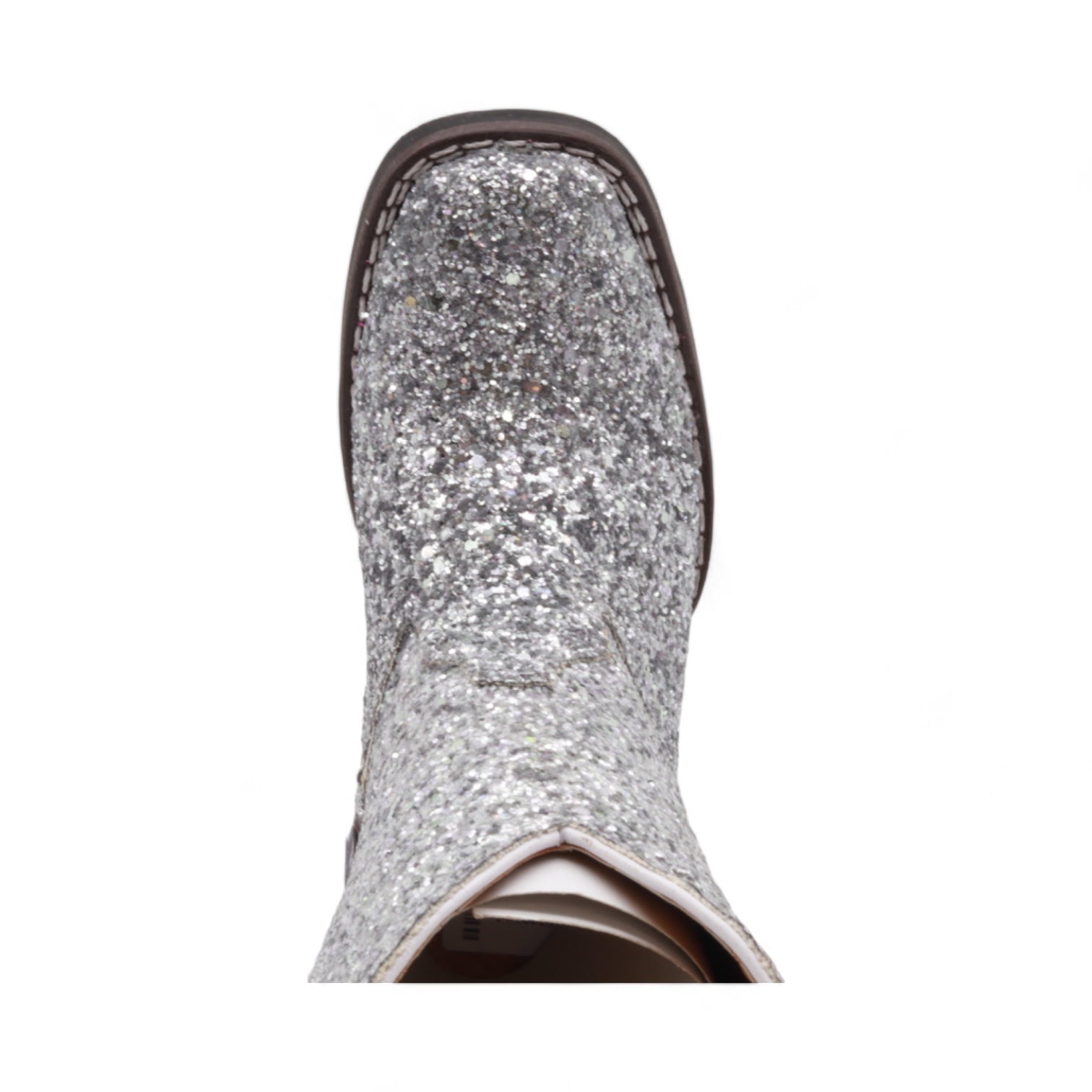 Annie Kids Silver Glitter Leather Boots