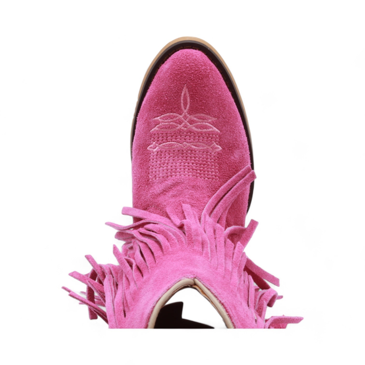 Ella Juniors Pink Suede Leather Boots