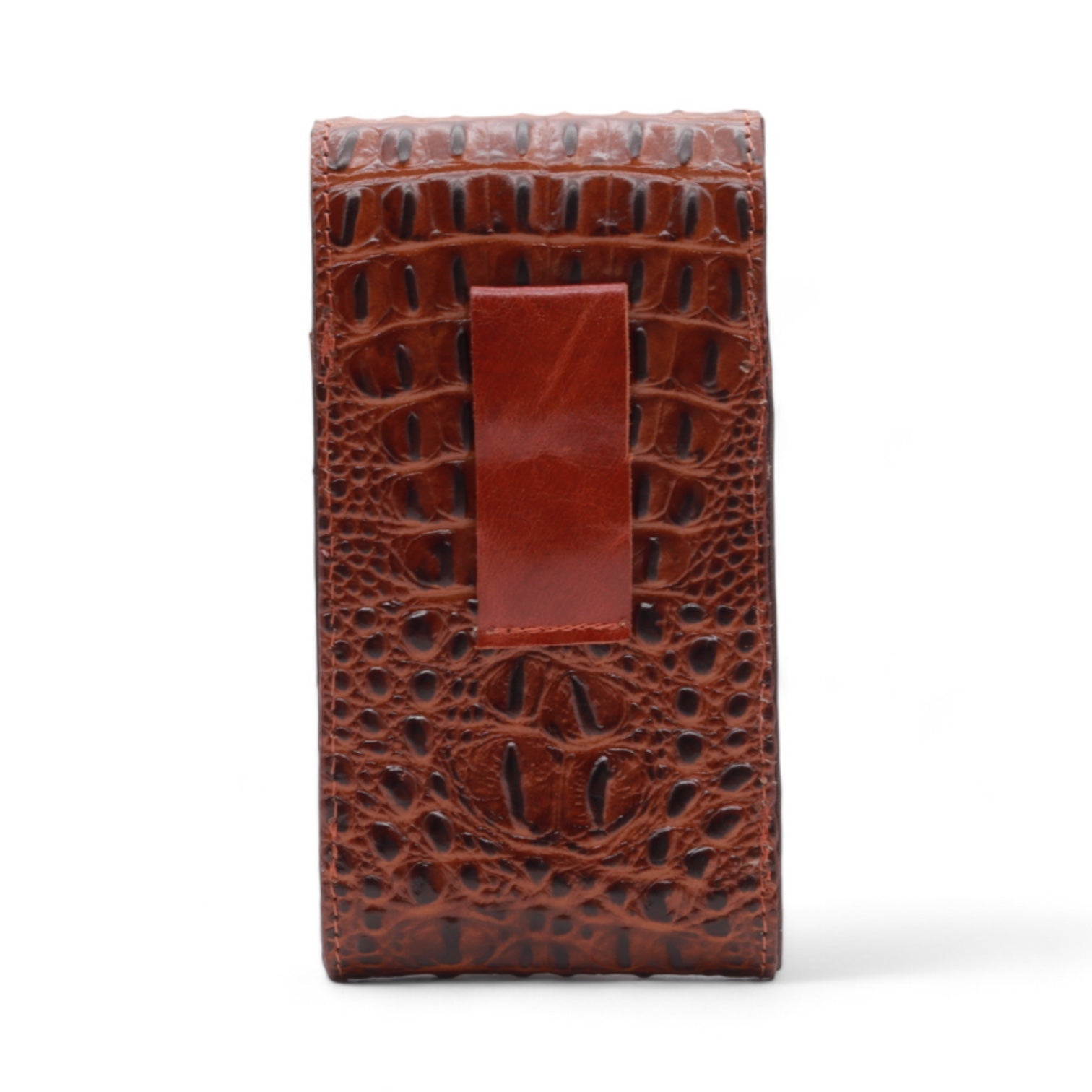 Illinois Shedron Crocodile Print Leather Phone Case