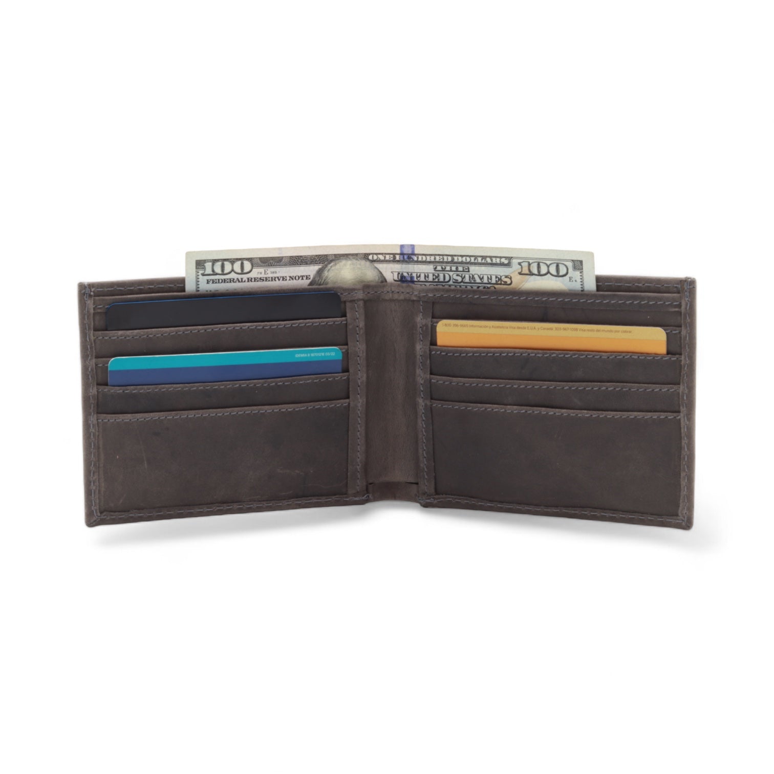 Patriot Gray Leather Wallet