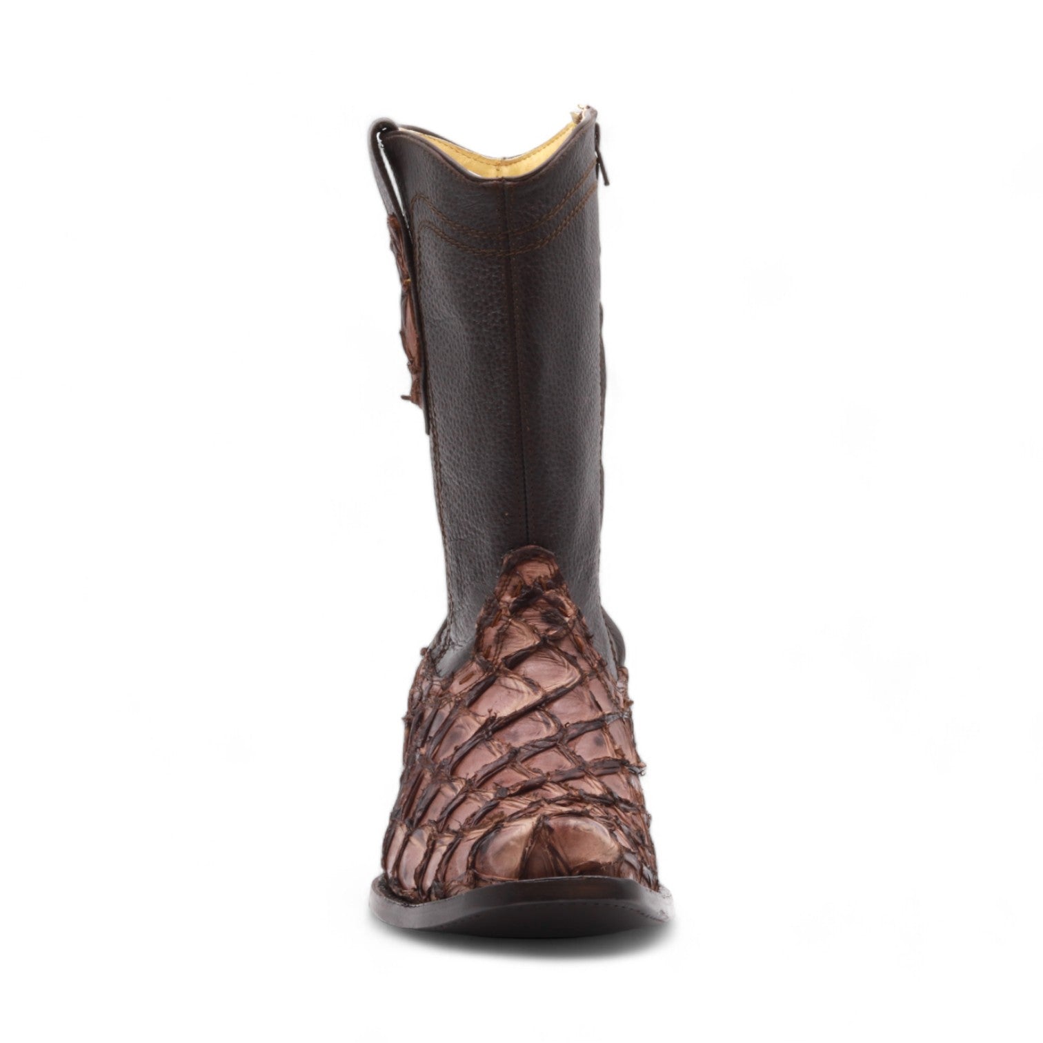 Anders Men's Brown Pirarucu Exotic Leather Boots