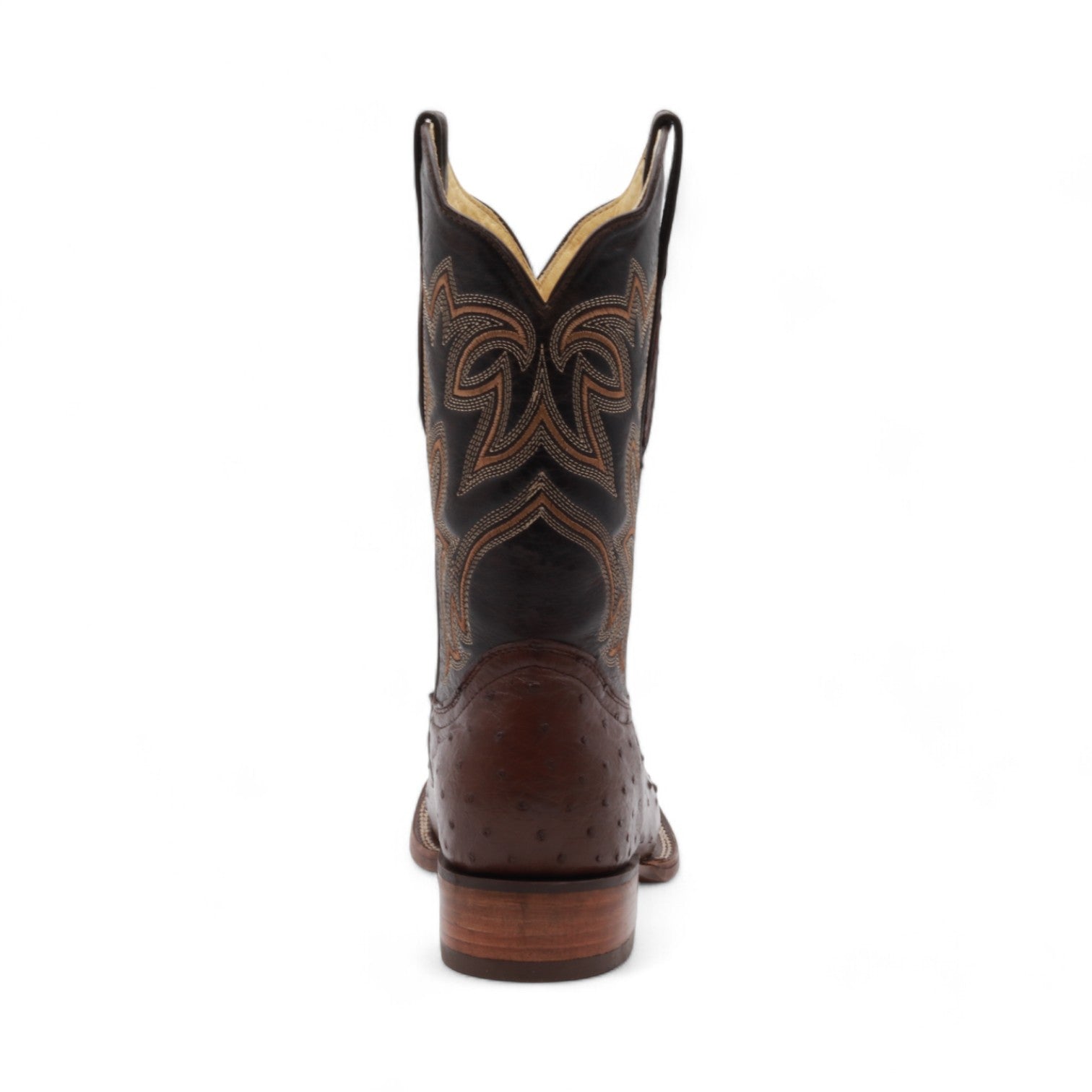 Tafari Men's Brown Ostrich Exotic Leather Boots