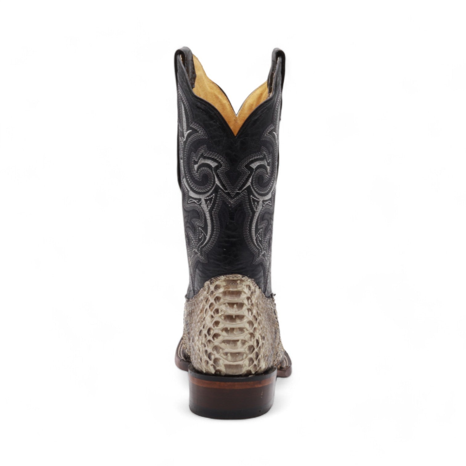 Rocco Men's Natural Python Exotic Leather Boots