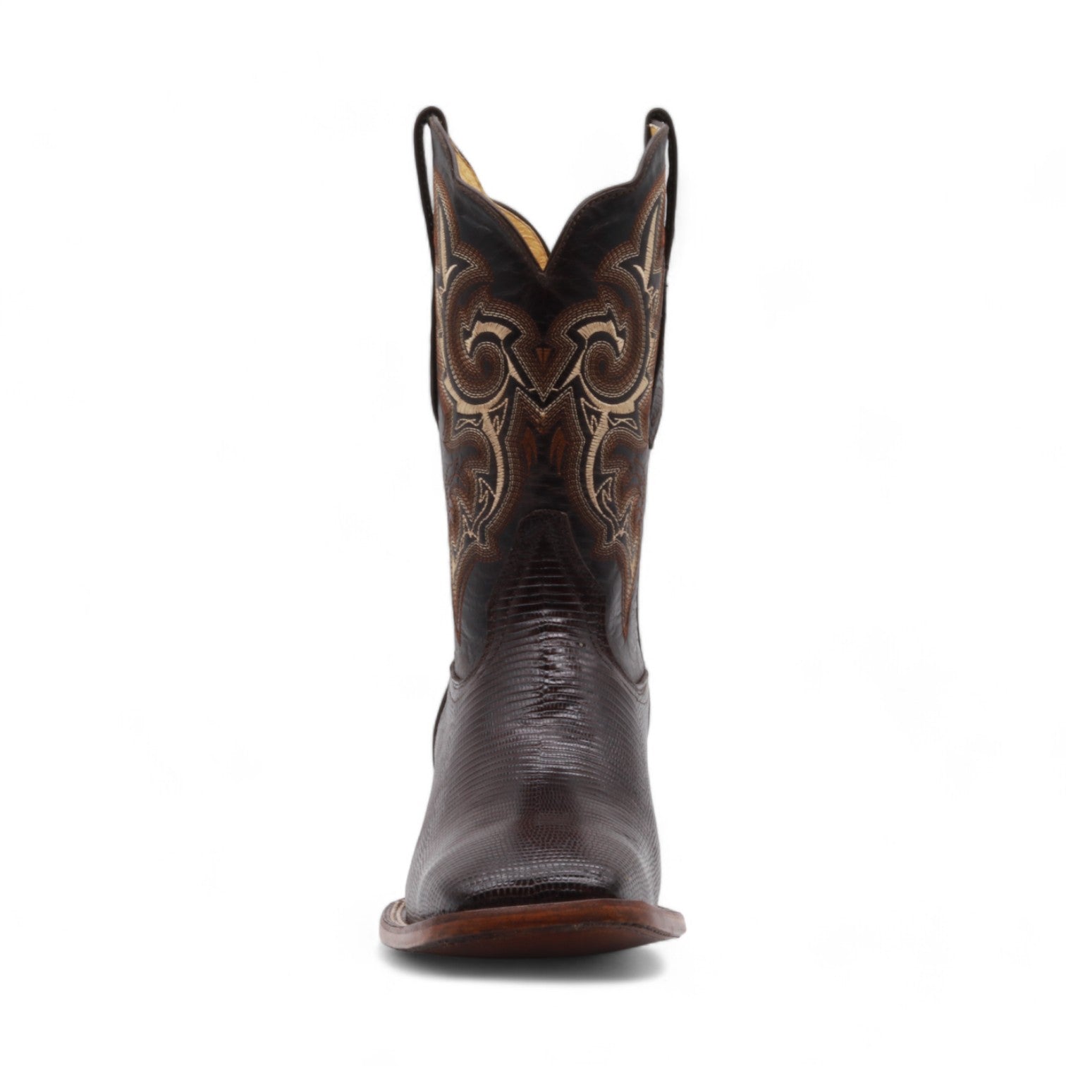 Malik Men's Brown Lizard Exotic Leather Boots