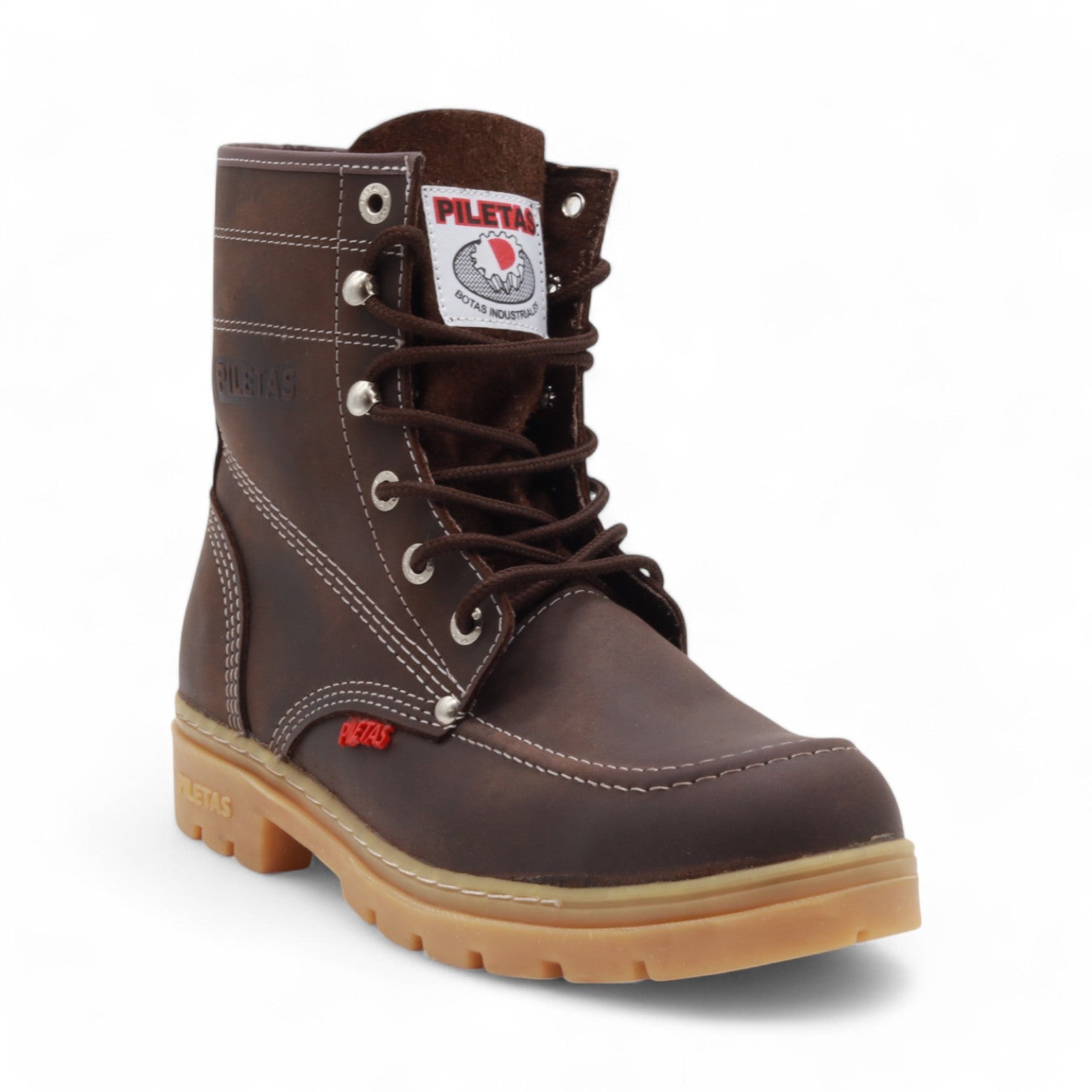 Trooper TR Men's Brown Leather Steel Toe Boots