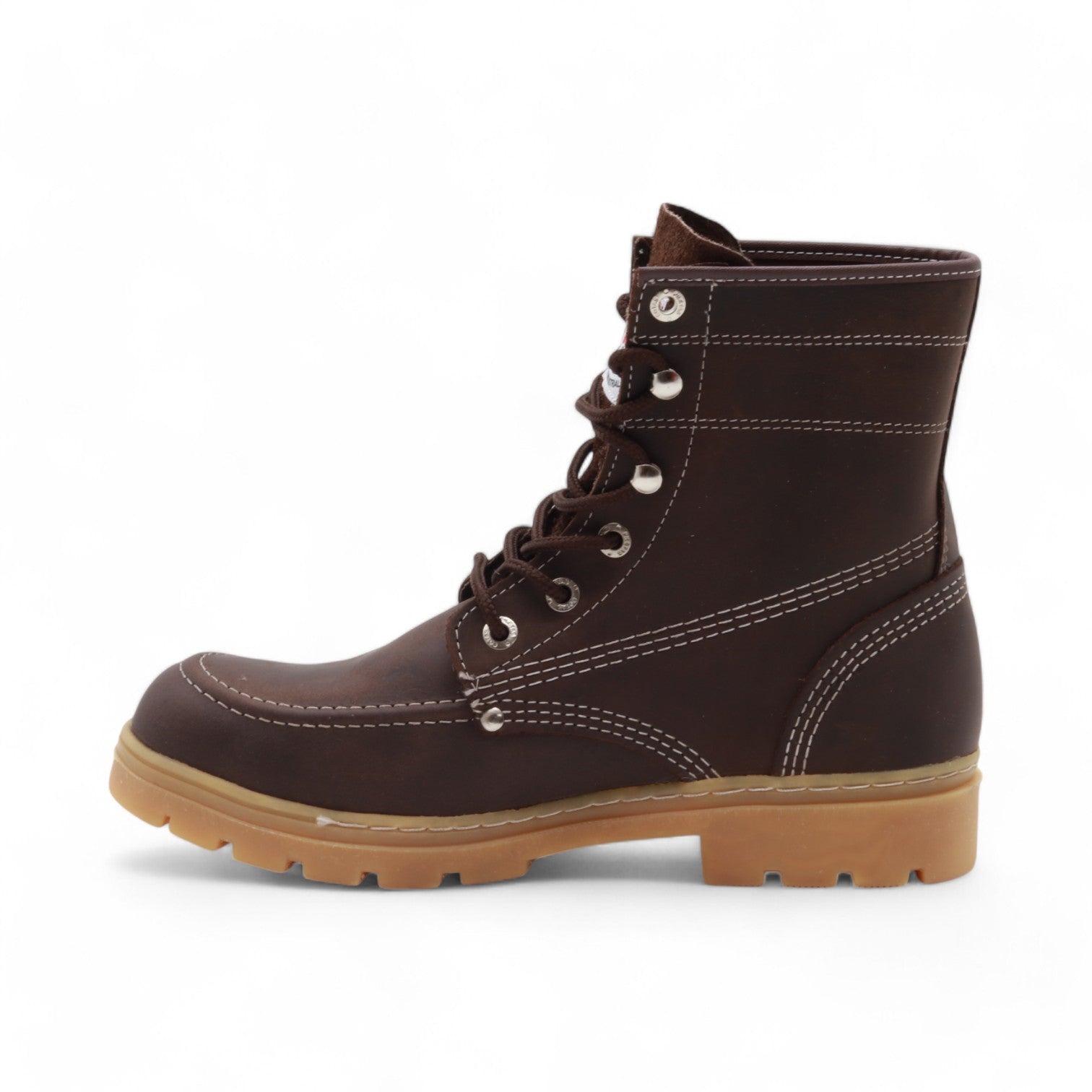 Trooper TR Men's Brown Leather Steel Toe Boots