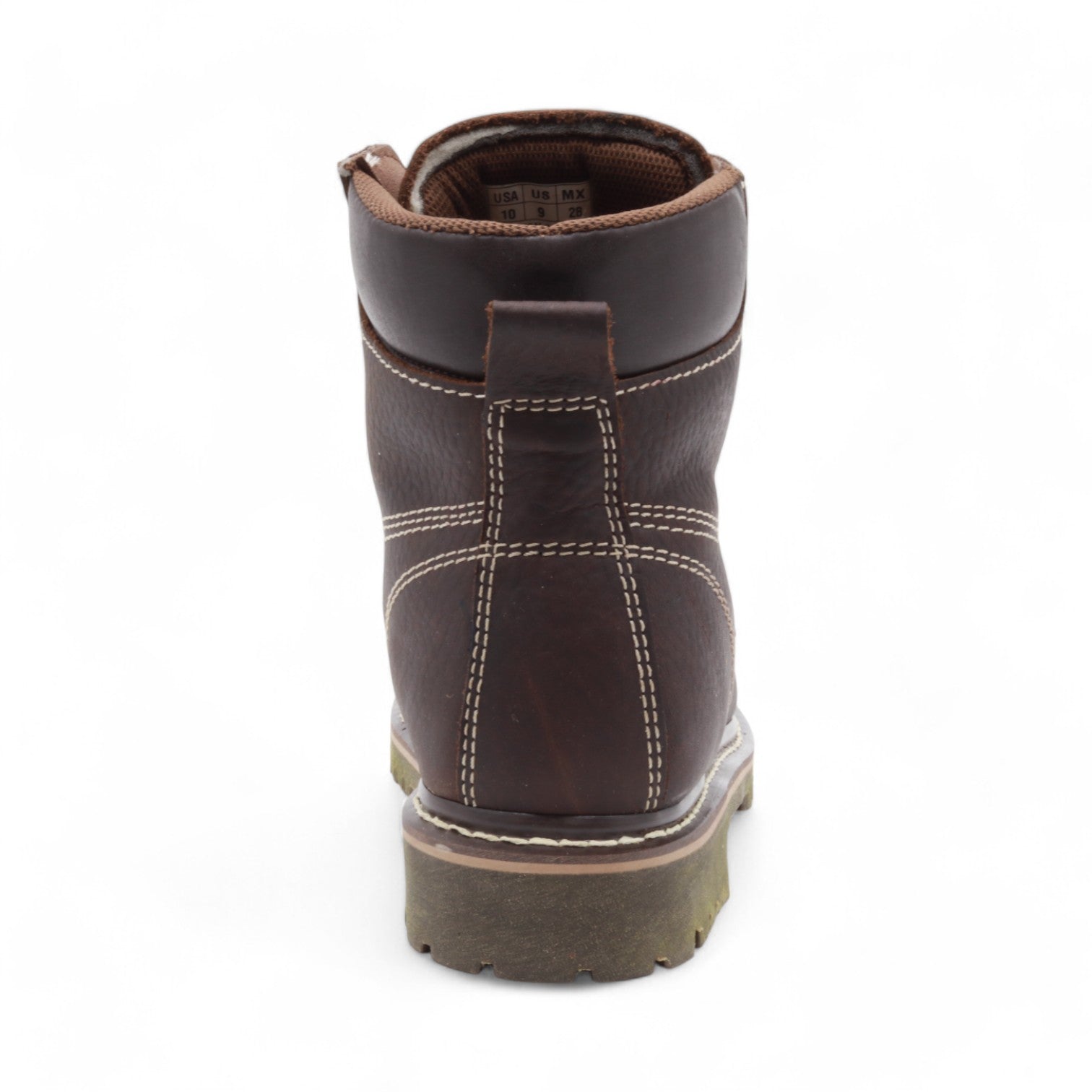 Timber Dark Brown Leather Composite Safety Toe Short Boots