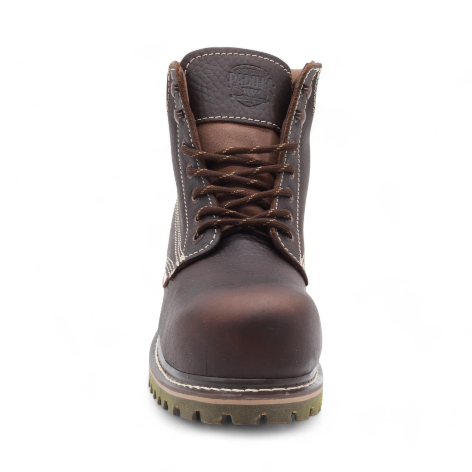 Timber Dark Brown Leather Composite Safety Toe Short Boots