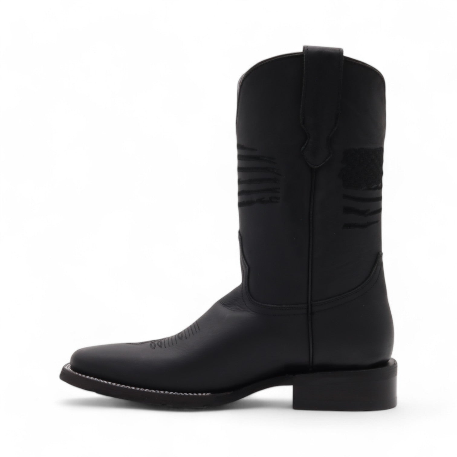 Patriot Men's Black Leather Boots