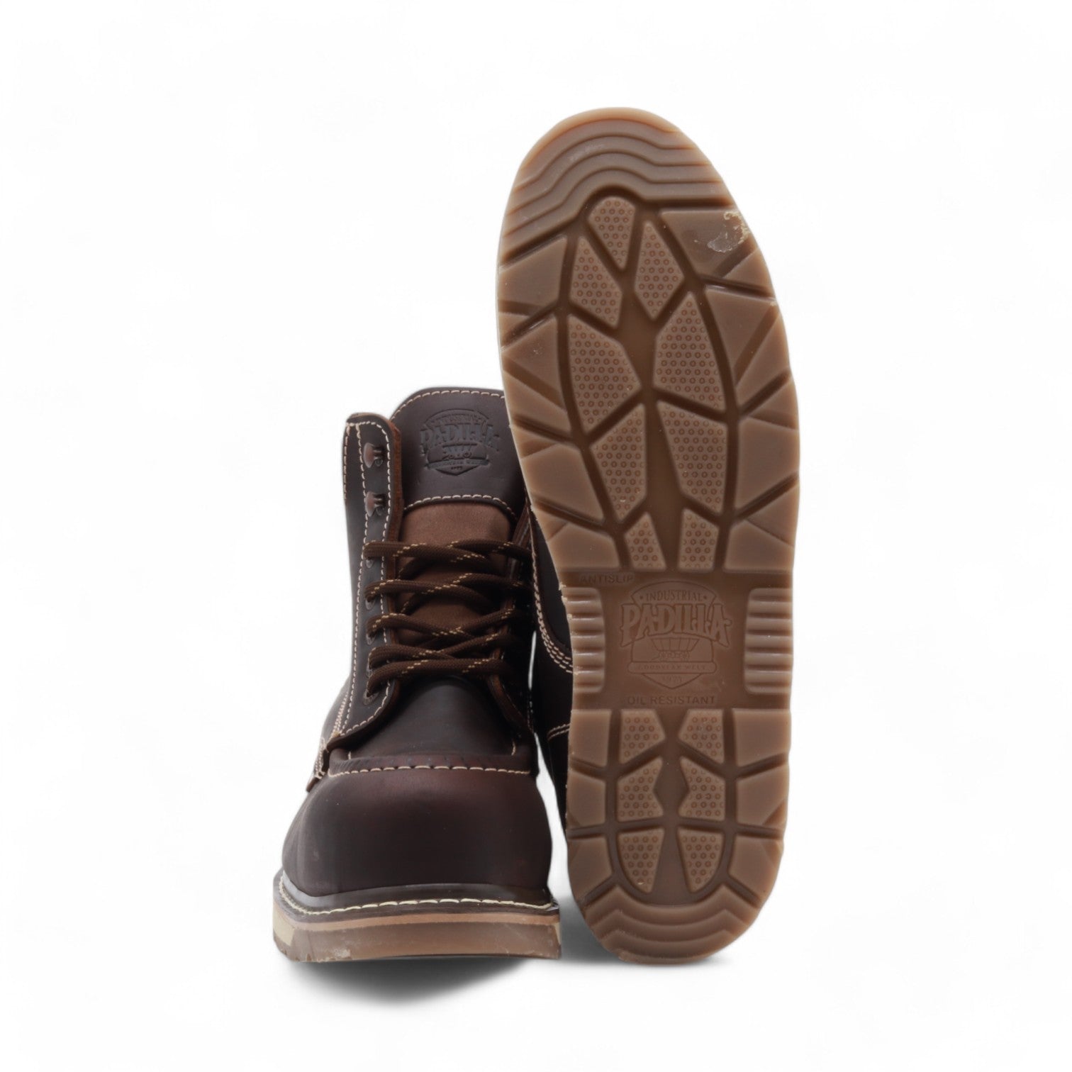 Antoa Cocoa Brown Leather Composite Safety Toe Short Boots